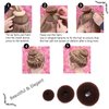 Girls Hair Donut Bun Maker Set, Foam Sponge Hair Bun Donut, Ponytail Hair Tool with 10pcs Bobby Pins, Hair Bun Maker Kit, Women Girls Hair Bun Maker, French Hair Twist Styling Set