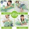 32" Giant Dinosaurs Plush Toy Pillow, Cute Dinosaur Stuffed Animals Doll, Soft Back Cushion Big Dinosaur Plushies, Gift for Kids Boys Christmas, Birthdays, Valentines