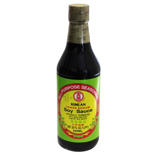 Kimlan Soy Sauce Low Sodium, 20 oz