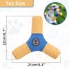 ETIAL Dog Flying Disc Toy, Interactive Fetch Dog Toy for Teething, Tugging & Chewing, Outdoor Dog Agility Training Equipment with Squeakers for Small Medium Dogs Anxiety Relief