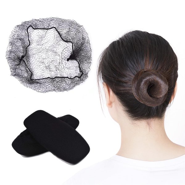 Hair Net 100PCS, 22 Inches Hair Nets Elasticity Invisible Elastic Mesh for Food Service, Ballet Bun, Sleeping, Women and Wig (100, Black)
