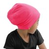 ELIHAIR 2pc Kids Sleep Bonnet Hats for Night Sleeping Cap Silky Lined Satin Bonnet with Adjustable Elastic Band for Teens Toddler Child Natural Curly Frizzy Hair Cover(Hot Roses and Blue Black)