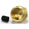 Vibrant Yard Co. LLC Tire Inflation Schrader Valve to Male Garden Hose Faucet | Winterize Blow Out Adapter Fitting for RV, Camper, and Travel Trailer (Solid Lead-Free Brass)