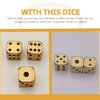 Metal Dice Set 6pcs Brass Dices Game Dice Metal Dices Poker Party Game Toy Portable Dice Man Boyfriend Club Bar Entertainment Game Accessories