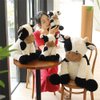 pangcangshu Cow Year Plush Toy Cute Cattle Stuffed Animals Cattle Soft Doll Kids Toys Birthday Gift for Children (Black and White, 30cm/11inch)
