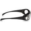 Crossfire 2724AF Diamondback Safety Glass Clear Anit-Fog Lens - Foam Lined Matte Black Frame