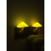 Sensor LED Night Lights for Adults Kids NightLight Cute Mushroom Night Light Plug in Wall Lamps for Bedroom, Bathroom,Toilet, Stairs, Kitchen, Hallway Corridor Warm Yellow