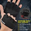 ihuan New Weight Lifting Gym Workout Gloves Men & Women, Partial Glove Just for The Calluses Spots, Great for Weightlifting, Exercise, Training, Fitness… (Black, M)
