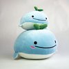 Snuggaboos Wally The Whale: 8 Inch Blue Squishy Plush Pillow Original, Adorable & Super Soft Stuffed Toy for Kids and Adults