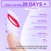 MEKK Solid Nail Glue15g with Handheld UV Nail Lamp,Super Strong Nail Glue,Soft Gel Nail Glue for Press Ons, Mini uv nail lamp for Nail Art DIY,Nail Glue Portable UV Nail Light Kit for Salon