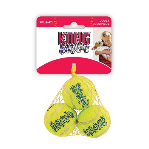 KONG Air Squeaker Tennis Balls Small Two Pack