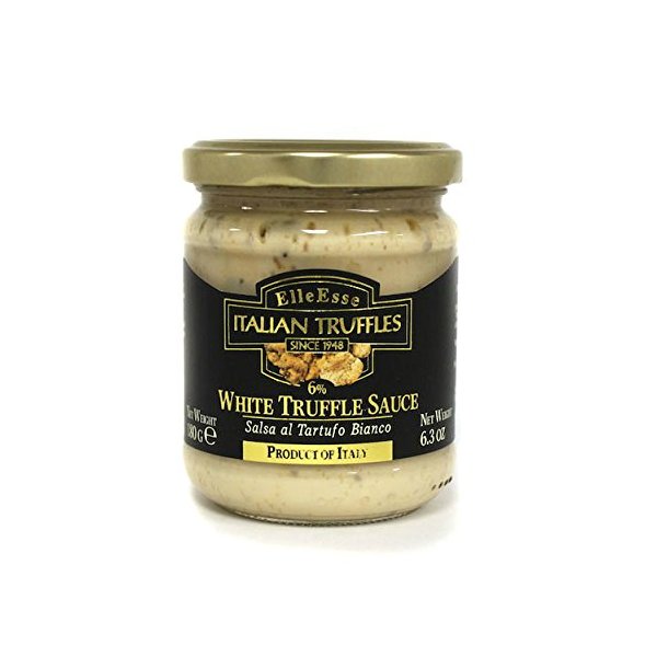 Elle Esse White Truffle Sauce, 6.3 oz - Authentic Italian Gourmet Truffle and Mushroom Sauce