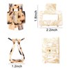 Tortoise Shell Ponytail Cuffs Elastic Hair Band Hair Tie Leopard French Design Hair Band Headwear for Women Girls,Pack of 3