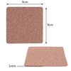 LOCOLO 80 Pieces Self-Adhesive Cork Squares Set, 3.5 x 3.5 Inches Cork Squares Cork Board Squares Backing Cork Tiles Sheets Cork Mat for Coasters and DIY Crafts