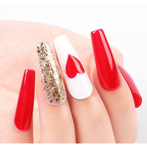 AIMEILI Gel Nail Polish Soak Off U V LED Gel Nail Lacquer, Elegant Classic Nude Black Red White Color Gel Set Of 4pcs X 10ml - Kit Set 19