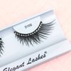 Elegant Lashes D102 (Long Criss-Cross False Eyelashes with Rhinestones) Halloween Dance Rave Costume