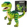 Aigidusansu Jurassic Dinosaur Micro Building Blocks, 1457pcs Velociraptor Tyrannosaurus Rex DIY Mini Diamond Blocks Bricks Toy for Boys Age 8-12 14+ Teens Adults