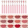 Gireatick 12 Colors High Pigmented Smooth Lip Liner Set, Long Lasting Fade Resistant Lip Pencil, Smudge-proof & Waterproof Red Nude Matte Velvet Lipstick Pen, Professional Lip Liner Set