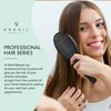 Bresil Beauty's Ash Wood Paddle Hair Brush W/Long Therapeutic Metal Pins - Better Than Boar Bristle Hair Brush I Hairbrush for Women I Dry/Wet I Detangle I Thick Fine Curly Straight Hair