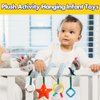 Baby Car Seat Toys Activity Stroller Toy for Boys Girls 0 3 6 9 10 12 Months, Spiral Hanging Plush Toys, Baby Shower Thank You New Year Gifts X-mas Stocking Stuffers