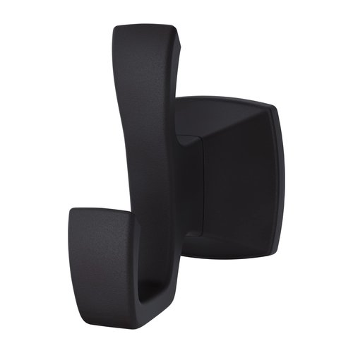 Pfister Venturi Towel Hook, Bathroom Towel Hook, Wall-Mounted, Screw-In, Matte Black Finish, BRHVNC0B