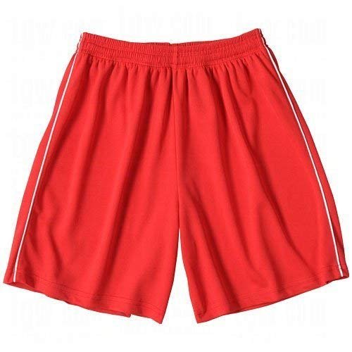 Vizari Dynamo Soccer Shorts for Mens and Womens | Versatile Polyester Dynamo Shorts for Multiple Sports Activities | Youth Soccer Shorts with Adjustable Fit for Indoor and Outdoor Play Red
