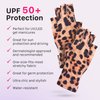 ManiGlovz - The Original Anti UV Gel Manicure Gloves, Fingerless Gloves for Nail Lamp Radiation, UPF 50+ UV Nail Lamp Gloves, Chic, Lightweight & Comfortable, Marble Pink Gloves, 1 Pair