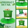9 Pcs Garbage Truck Birthday Party Supplies Trash Truck Honeycomb Centerpieces Birthday Party Decorations for Tables Decors