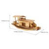 Vaguelly Boat Model Fishing Boat Decor Model Wood Canoe Juguetes Adultos Wood Trim Retro Model Mini Sailboat Figurine Wood Crafts for Kids Model Fishing Boat Wooden Boat Decorate Gift