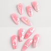 30Sheets Floral Nail Art Stickers Decals 3D Self Adhesive White Flower Designs Nail Supplies White Flower Stickers with Rhinestones Nail Decorations for Women Manicure Charms Transfer Tool Nail Wraps