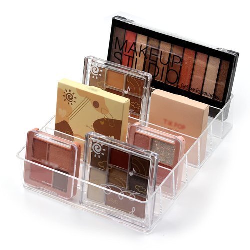 Makeup Organizer, Compact Makeup Palette Organize, for Bathroom Countertops, Vanities, Cabinets, Sleek Modern Cosmetics Storage Solution for - Eyeshadow Palettes, Contour Kits, Blush