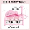 Amy&Benton Toy Piano for Baby Girls Pink Toddler Piano Keyboard Toy 1 2 3 Years Old Girls Kids Birthday Gift Toys