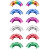Rainbow Eyelashes 6 Pairs Colorful Tinsel Glitter Lashes Halloween False Lashes Rainbow Accessories For Christmas Circus Dance Dress Cosplay Costumes Supplies