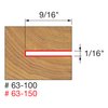 Freud 63-100: 9/16" Depth Slotting Cutter Set