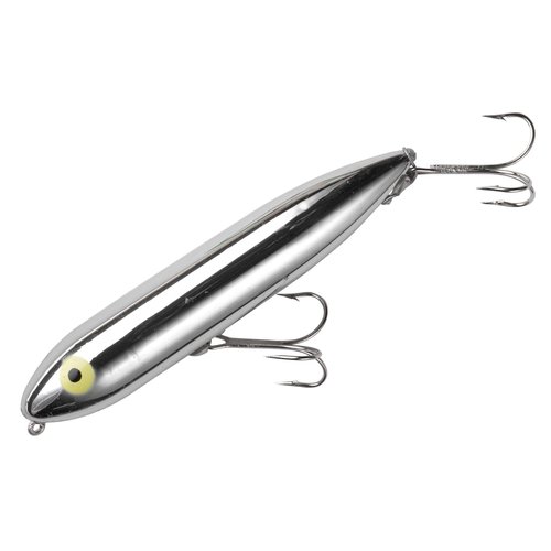 Heddon Zara Spook Topwater Fishing Lure - Legendary Walk-The-Dog Lure, Nickel Plate, Zara Spook (3/4 oz)