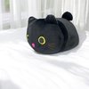 Pineapple Black Cat Plush Toy, Soft Cat Pillow Squishy Plushies, Cute Black Cat Stuffed Animals, Stuffed Cat Plushie, Black Cat Stuffy Kawaii Plush Toys for Girls, Boys, Kids (10 Inch)