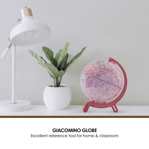 Waypoint Geographic Giacomino Globe, 6” Diameter Physical Earth World Globe, Up-to-Date Mini Globe for Kids, Learning Tool for Home and Classroom, Blue