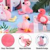 Skylety 18 Inches Flamingo Stuffed Animal with 4 Babies Flamingo Plush Toys Inside Zippered Tummy Pink Mommy Flamingo Toy Stuffed Animals for Birthday Party Decorations