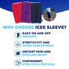 IceeNOW -Ice Sleeve, Knee Ice Pack Wrap, Shin Splint Compression Sleeve, Bicep & Calf Ice Pack, Hot & Cold Therapies, Hot & Cold Pack for Post Exercise Recovery, Blue, XL, 10.2 x 5.7 Inches