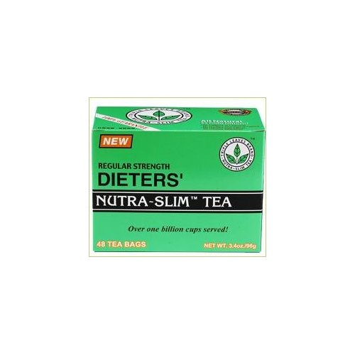 Regular Strength Dieters' Nutra-Slim Tea Triple Leaves Brand - 48 Tea Bags