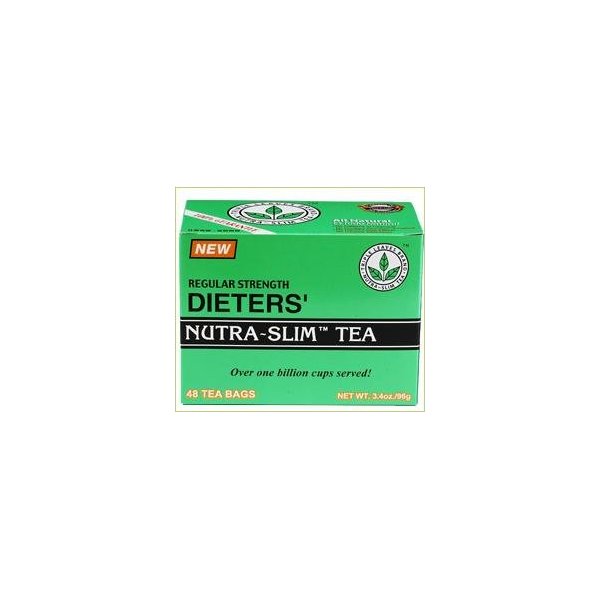 Regular Strength Dieters' Nutra-Slim Tea Triple Leaves Brand - 48 Tea Bags