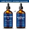 Mint Rosemary Hair Oil 4 fl oz - Hair Treatment Oil - Argan, Castor, Tea Tree - Hair Growth Oil for Damaged Hair, Curly Hair, Frizzy Hair, Dry Scalp - Men and Women - Nexon Botanics