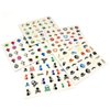 ALLYDREW Funky Skull Funky Patterns Nail Stickers Nail Art 3D Nail Decals, 10 Sheets (300+ Nail Stickers)