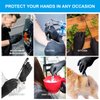 FINITEX - Black Nitrile Disposable Gloves, 5mil, Powder-free, Medical Exam Gloves Latex-Free 100 PCS For Examination Home Cleaning Food Gloves (Small)