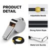 KTRIO Whistle for Coaches, Metal Whistle Sports Whistle with Lanyard, Loud Crisp Sound Whistles for Referees, Coaches, Teachers, Polices, Training, Outdoor Sports, 3 Pack