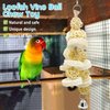 Bird Toys Foraging Star Bird Chew Toy Super Shredder Ball- Will Keep Your Bird Busy for Weeks Foraging for Hidden Treasures Parrot Cage Toys Cages Shredder Cockatiel Conure (1 x Rattan Chew Ball)