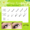 BERSHNOR 480pcs Individual Lash Mogugu False Eyelashes, Longer Fluffy Spike Lashes, Three-Type Fairy Fake Eyelashes, Manga Lashes Top And Bottom, 10-14mm Mix Lashes Clusters