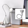 OttLite Cone LED Desk Lamp with Flexible Neck (Silver) - Lightweight & Adjustable Wide Angle Spread Desk Lamp with Energy-Efficient Natural Daylight LEDs for Home Office, Desk, & Dorms