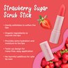 Watermelon Tinted Lip Balm and Strawberry Sugar Lip Scrub Stick Duo by Lick Your Lips - for Lip Repair, Deep Hydration, and a Soft, Radiant Pout
