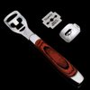 Allura Foot Care Pedicure Callus Shaver Cutter Rasp File Hard Skin Corn Remover Wood Handle 10 Blades (Case Included)